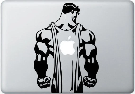 Super-Man Vinyl Decal Sticker For MacBook Air Pro Mac 11" 13" 15"  & Car Window - Image 1 of 1