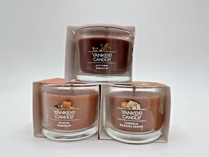 Yankee Candle Set (Autumn Wreath, Spiced Pumpkin, Pumpkin Banana Scone) - Picture 1 of 1
