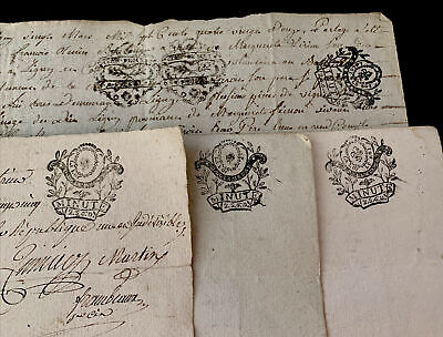 LOT OF FOUR DOCUMENTS From 1700s • 42.99$