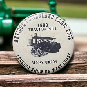 1983 De colección antiguo Powerland Steam Up Brooks Oregon pasador con botones - Imagen 1 de 4