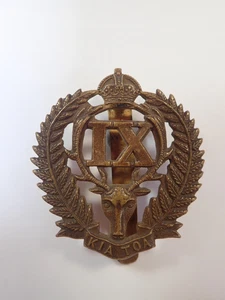 New Zealand: 9th (Wellington East Coast Rifles) Regt. original WW1 Cap Badge. - Picture 1 of 2