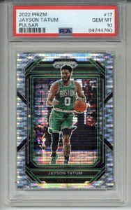2022 PANINI PRIZM PULSAR #17 JAYSON TATUM CARD BOSTON CELTICS PSA 10 LOW POP 4 - Picture 1 of 2