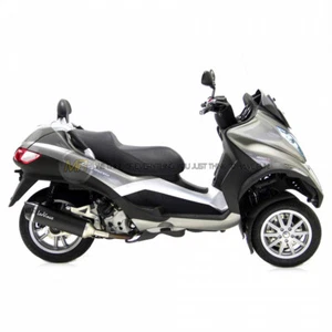 PIAGGIO MP3 500 SPORT LT 2011 TO 2016 EXHAUST SLIP ON SILENCER LEOVINCE BLACK - Picture 1 of 1