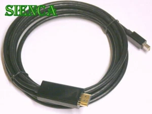 6ft 10ft Mini Display Port DP to HDMI Adapter Cable Dell Lenovo Macbook Surface - Picture 1 of 8