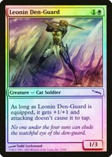 Leonin Den-Guard FOIL Mirrodin PLD White Common MAGIC GATHERING CARD ABUGames