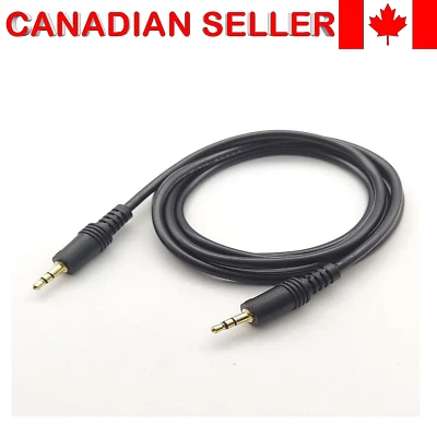 3.5mm Stereo Audio Headphone Cable Cord Male to Male MM Aux PC 5Ft / 1.5 m - Image 1 of 3