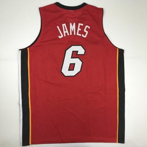 lebron red heat jersey