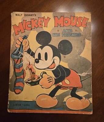 "Mickey Mouse y sus amigos", 1ª edición. 1936 - Páginas "Linen Like", n.º 904 Foto 1 de 4