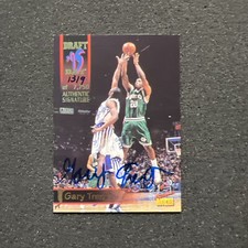 1995 Signature Rookies GARY TRENT #11 Draft Day AUTO 1319/7750 - ROOKIE CARD - B