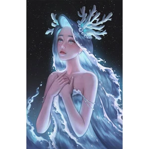 Anime Girl DIY Diamond Painting Kits Full Round Drill Home Wall Decor Art Craft - Picture 1 of 12
