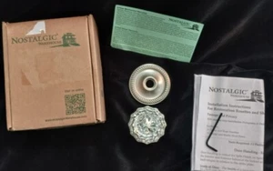 Nostalgic Warehouse 712493 - Privacy Knobset Single Clear New Open Box - Picture 1 of 4