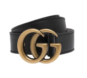 GUCCI  CHILDREN'S LEATHER DOUBLE G BELT size small age 4/6 - Picture 1 of 12
