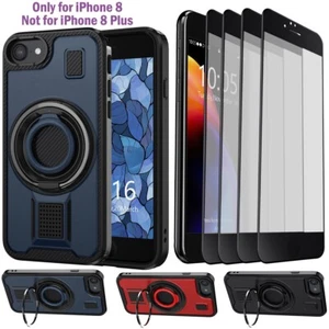 Funda rígida con soporte a prueba de golpes/protector de pantalla para Apple iPhone 8 - Imagen 1 de 32