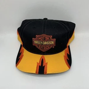 Vintage Motor Harley Davidson Cycles Hat Snapback Cap - Picture 1 of 6