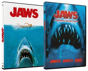 Jaws & Jaws 3-Movie Collection (Jaws 2 / Jaws 3 / Jaws The Revenge) DVD Set - Picture 1 of 3