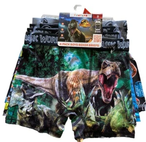 Jurassic World Boys Allover Print Boxer Briefs 4-Pack Size 8 - Picture 1 of 6