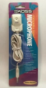Koss M/6 Computer Label Microphone Compact Lightweight 8 ft cord Clip On NEW - Picture 1 of 5