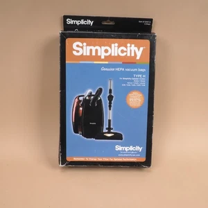 Box of 6 Genuine OEM Simplicity SHH-6 Type H Canister Vacuum Cleaner Bags - Picture 1 of 2