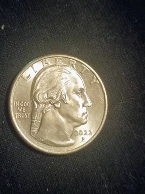 2022 P Quarter Error “Drooling George” In COD We Trust Error Rare US Coin - Image 1 of 4