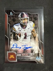 2025 Bowman Chrome University #BCA-DT Darius Taylor Auto Minnesota - Bild 1 von 2
