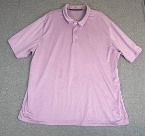 Polo REEBOK uomo 3XLT colore rosa atletica sportiva macchia sul davanti - Foto 1 di 8
