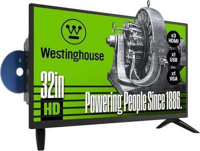 Westinghouse 32 Inch TV with DVD Player Built in, HD LED Small Flat Screen...  - Image 1 of 4