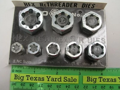 Juego de troqueles Matco TR8U National Rethreading Chaser de 8 piezas Foto 1 de 3