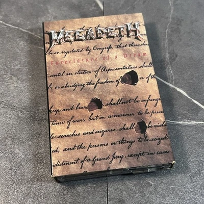MEGADETH FORECLOSURE OF A DREAM Cassette Tape Single 1992 NM Heavy Metal Rare - Image 1 of 4