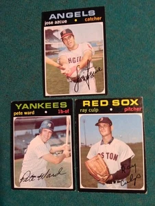 1971 Topps High Number #657 Pete Ward #660 Ray Culp #667 Jose Azcue Vintage Trio - Bild 1 von 2