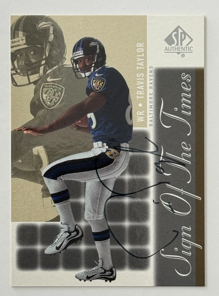 2000 Upper Deck SP Authentic Sign of the Times Autograph Travis Taylor RC #TT - Image 1 of 2