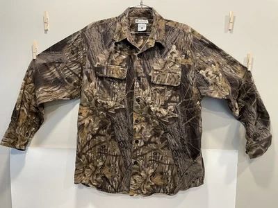 Camisa Columbia Sportswear Camuflada Botón Frontal Para Hombre Grande L Patrón Roble Mossy Foto 1 de 4