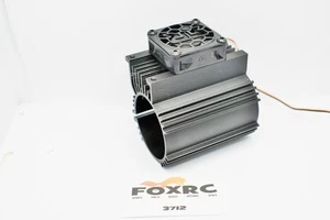 ARRMA Kraton 6s BLX EXB Heatsink & Cooling Fan Black Aluminum FX3712 - Picture 1 of 4