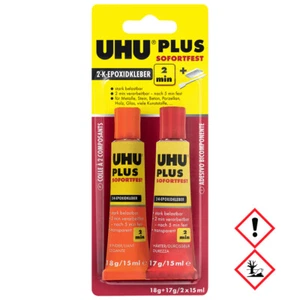 Uhu Plus Incolla-Rapido più Veloce Molto Forte 2K Colla di Resina Epossidica - Bild 1 von 1