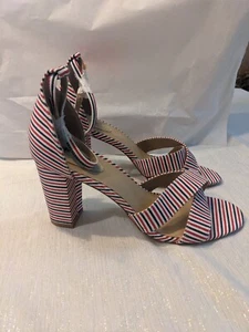Cushion Walk By Avon Size 11 Red White And Blue 4 Inch Heels With Ankle... - Picture 1 of 11