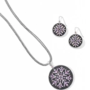 Nuevo con etiquetas Brighton NORDIC STAR Convertible Collar Reversible Set Pendientes Precio de venta sugerido por el fabricante $246 - Imagen 1 de 6