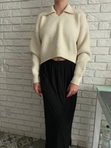 Alexander Wang triangular sweater women beige size XS-S 100% authentic luxury - Picture 1 of 16