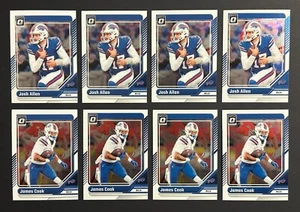 Josh Allen James Cook 8 Card Lot 2024 Panini Donruss Optic Buffalo Bills - Picture 1 of 2