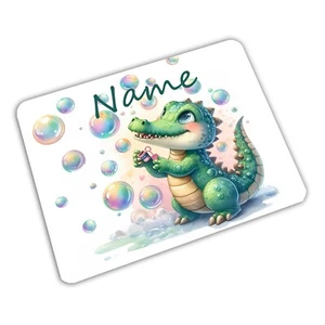Schneidebrett personalisiert Krokodil mit Name /Vesperbrett / Brotzeitbrett - Bild 1 von 10