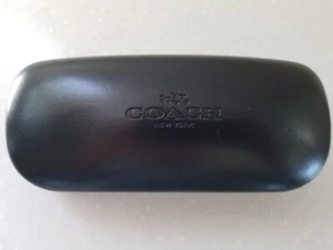 Coach New York Black Hard Clamshell Eye Glass or Sun Glass Case NEW - Picture 1 of 5