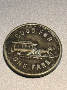 (1870's) Minneapolis MN-540b Street RY Co Transit Token One Fare - Picture 1 of 4