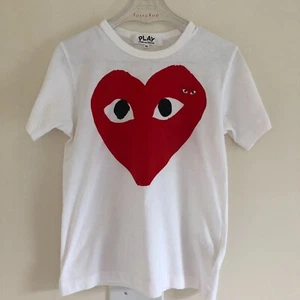 Camiseta blanca PLAY Comme Des Garcons para mujer talla M (talla S de EE. UU.) - Imagen 1 de 13