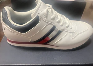 Tommy Hilfiger Liams Womens Sneakers Athletic Shoes White 7M - Picture 1 of 6