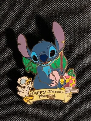Prendedor Feliz Pascua Disneyland DCA WDW 2015 Feat. Stitch Lilo & Stitch LE 2000 Foto 1 de 4