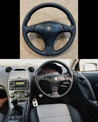 Toyota Supra /Celica /MR2 SPYDER /Tacoma /Matrix /JZX /Ae-101 JDM Steering Wheel - Image 1 of 4