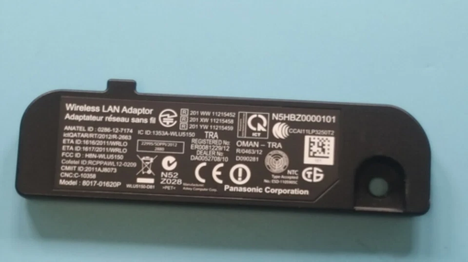 Adaptador LAN inalámbrico Panasonic N5HBZ0000101 Foto 1 de 1