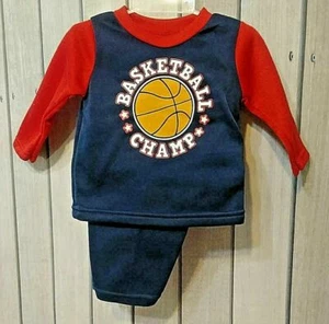 Teddy Boom Basketball Champ 2 Pc. Sweatshirt & Pants Boys 24 Months - Picture 1 of 1