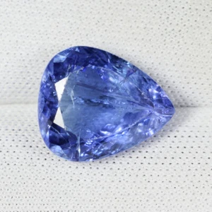 5.38Cts Beautiful Color "AAAA Blue" Natural Tanzanite Pear....!!!!!!! - Picture 1 of 2