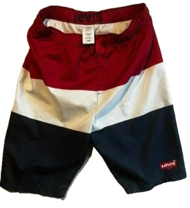 Levi's Swim Trunks Shorts Youth XL Red White Blue Patriotic USA - Picture 1 of 8