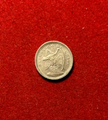 Chile 1940 10 Centavos UNC Copper-Nickel Coin KM#166 T2640a - Image 1 of 2