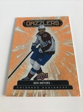 NHL Card,Ben Meyers,Gold Dazzlers,UD2 2022-23,Colorado
